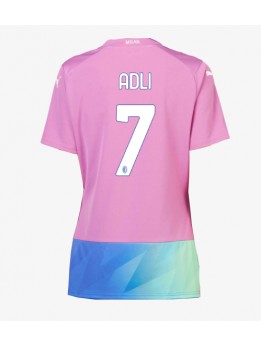 AC Milan Yacine Adli #7 Ausweichtrikot für Frauen 2023-24 Kurzarm